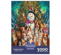 The Cats and Dogs in The Garden Puzzle 1000 Pièces Cadeau Unique Jeu Éducatif Défi Jouet À De Qualité Supérieure Peinture Art pour Adultes Et Enfants À Partir De 12 Ans 70x50cm/1000pcs