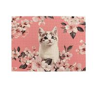 The Cat'S Branches Are Blooming. Puzzle en bois de 500 pièces pour adultes - Puzzle stimulant pour taille de jeu 38,1 x 51,8 cm