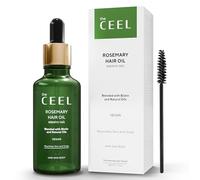The Ceel Huile de Romarin Pour Cheveux, Rosemary Oil, Vegan, Huile de Romarin Pour Cheveux, Cils, Sourcils, Peau, Formulé avec Biotine, L'huile de Ricin, 50 ML