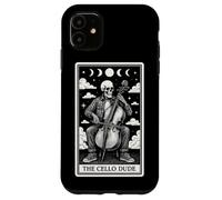 The Cello Dude Carte de Tarot Squelette Motif Lune sorcière Coque pour iPhone 11