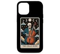 The Cello Dude Carte de Tarot Squelette Motif Lune sorcière Coque pour iPhone 12/12 Pro