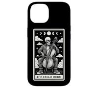The Cello Dude Carte de Tarot Squelette Motif Lune sorcière Coque pour iPhone 14