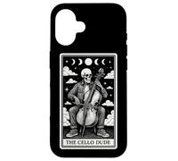The Cello Dude Carte de Tarot Squelette Motif Lune sorcière Coque pour iPhone 16