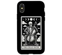 The Cello Dude Carte de Tarot Squelette Motif Lune sorcière Coque pour iPhone X/XS