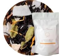THÉ CHAÏ COCO ÉPICÉ - THÉ NOIR KÉNYAN, NOIX DE COCO & ÉPICES DE TANZANIE - Inspiré de la Culture Swahili - Masala Chai - Chaï Latte - Idée Cadeau Gourmet (pouch 200g)