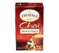 Thé Chai À La Vanille Française 20 Sachets (Caisse De 6) Par Twinings Tea