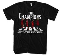 The Champions T-shirt pour homme et femme | Liverpool Football Ultras England Salah Never Give Up, Noir , S