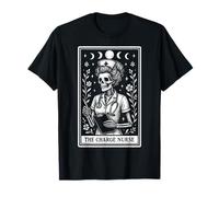 The Charge Nurse Carte de Tarot Squelette Lune sorcière T-Shirt