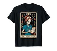 The Charge Nurse Carte de Tarot Squelette Lune sorcière T-Shirt