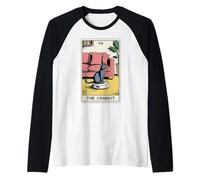 The Chariot Robot Aspirateur Chat Carte de Tarot Drôle Chat Manche Raglan