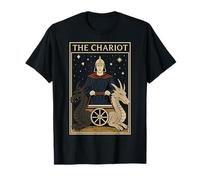 The Chariot Tarot Carte de Tarot Motif Twin Dragons T-Shirt
