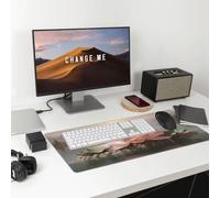 The Charm of Lotus Grand tapis de souris de gaming durable, antidérapant et respectueux de l'environnement pour un confort et une stabilité améliorés.