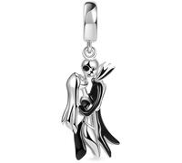 The Charmery Breloque Jack et Sally de Monsieur Jack et Sally en argent sterling 925 compatible avec les breloques Pandora et beaucoup d'autres bracelets à breloques britanniques