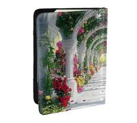 The Charming Garden is Real and Vivid Printed Passport Holder Case Travel PU Leather Passport Cover Case Organizer for Men Women 6.5 Inch, Noir , Taille unique