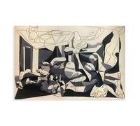 The Charnel House par Pablo Picasso Poster Impression sur toile pour chambre d'adolescents garçons Impression sur toile sans cadre 30,5 x 45,7 cm