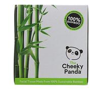 THE CHEEKY PANDA | Boîte cube de mouchoirs en bambou | 3 x 1 boîte (Royaume-Uni)