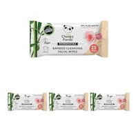 The Cheeky Panda | Lingettes Démaquillantes | 25 Lingettes Parfum Rose | Fabriquées à partir de 100% de Bambou (Lot de 4)