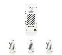 The Cheeky Panda Pailles Carton Jetables | Noir et Blanc | Lot de 1000 Paille Bambou