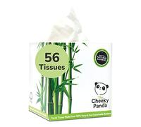 The Cheeky Panda Boîte de 56 mouchoirs pour le visage 100 % en bambou