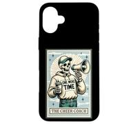 The Cheer Coach Squelette Masculin Cadeau Effrayant Saison Halloween Coque pour iPhone 16 Plus