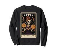 The Cheer Girl Carte de Tarot Squelette de Pom-Pom Girl Sweatshirt