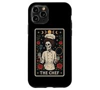 The Chef Cook Carte de Tarot Squelette de Cuisine Motif Lune sorcière Coque pour iPhone 11 Pro