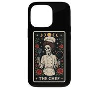The Chef Cook Carte de Tarot Squelette de Cuisine Motif Lune sorcière Coque pour iPhone 13 Pro