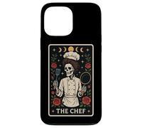 The Chef Cook Carte de Tarot Squelette de Cuisine Motif Lune sorcière Coque pour iPhone 13 Pro Max