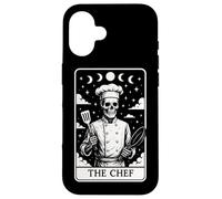 The Chef Cook Carte de Tarot Squelette de Cuisine Motif Lune sorcière Coque pour iPhone 16