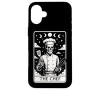 The Chef Cook Carte de Tarot Squelette de Cuisine Motif Lune sorcière Coque pour iPhone 16 Plus