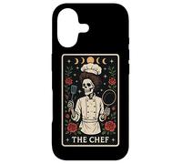 The Chef Cook Carte de Tarot Squelette de Cuisine Motif Lune sorcière Coque pour iPhone 17