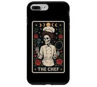 The Chef Cook Carte de Tarot Squelette de Cuisine Motif Lune sorcière Coque pour iPhone 7 Plus/8 Plus