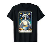 The Chef Skeleton Tarot Carte de Cuisine drôle Halloween T-Shirt