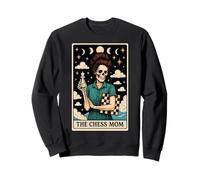 The Chess Mom Mama, Joueur d'échecs Master, Tarot de la fête des mères Sweatshirt