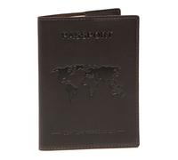 The Chesterfield Brand Étui pour carte d'identité marron en cuir pour femme et homme - Passport Case 192904