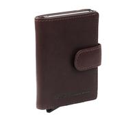 The Chesterfield Brand Étui pour cartes Loughton cuir Wax Pull Up 7 cm Protection RFID brun