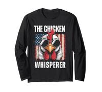 The Chicken Whisperer | Funny Farmer & Backyard Chicke Manche Longue