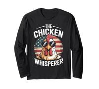 The Chicken Whisperer Retro | Funny Vintage Chicken Farmer Manche Longue