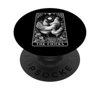 The Chicks Carte de Tarot Motif Poule sorcière PopSockets PopGrip Adhésif