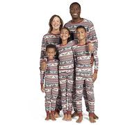 The Children's Place Family Matching, Christmas and Holiday Pajama Sets, Cotton Ensemble de Pijama, Élan Fairisle, XL Mixte bébé
