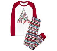 The Children's Place Family Matching, Christmas and Holiday Pajama Sets, Cotton Ensemble de Pijama, Feliz Navidad, 3XL Mixte bébé