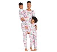 The Children's Place Family Matching, Christmas and Holiday Pajama Sets, Cotton Ensemble de Pijama, Merry Joy Rose, XXL Mixte bébé