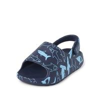 The Children's Place Sandales à enfiler pour bébés garçons et tout-petits avec sangle arrière, vague bleue, 25 EU