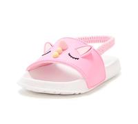 The Children's Place Sandales à enfiler quotidiennes pour bébés filles et tout-petits avec sangle arrière, Licorne rose, 9 Toddler