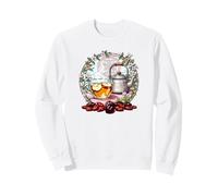 Thé Chinois aux Pommes bouillies et Matins d'eau Chaude Sweatshirt
