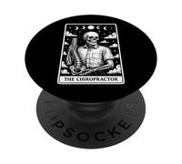 The Chiropractor Chiropractic Spine Skeleton Tarot Carte de Tarot PopSockets PopGrip Adhésif