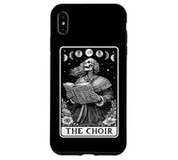 The Choir Chorister Carte de Tarot Squelette Chantant Motif Lune sorcière Coque pour iPhone XS Max