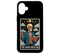 The Choir Director Carte de Tarot Squelette Chorister Lune sorcière Coque pour iPhone 16 Plus