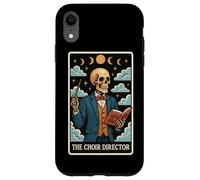 The Choir Director Carte de Tarot Squelette Chorister Lune sorcière Coque pour iPhone XR