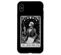 The Choir Director Carte de Tarot Squelette Chorister Lune sorcière Coque pour iPhone XS Max